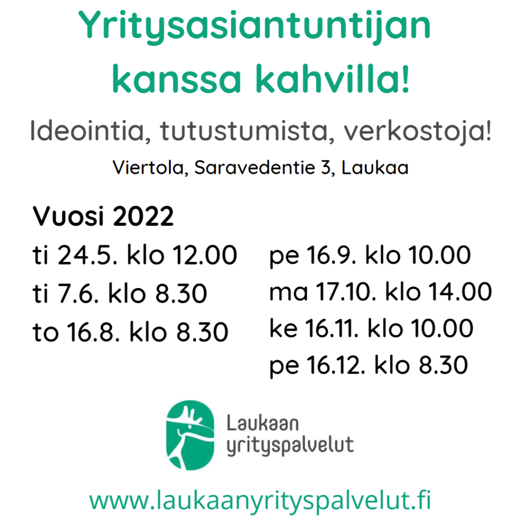 Yritysasiantuntijan kanssa kahvilla!