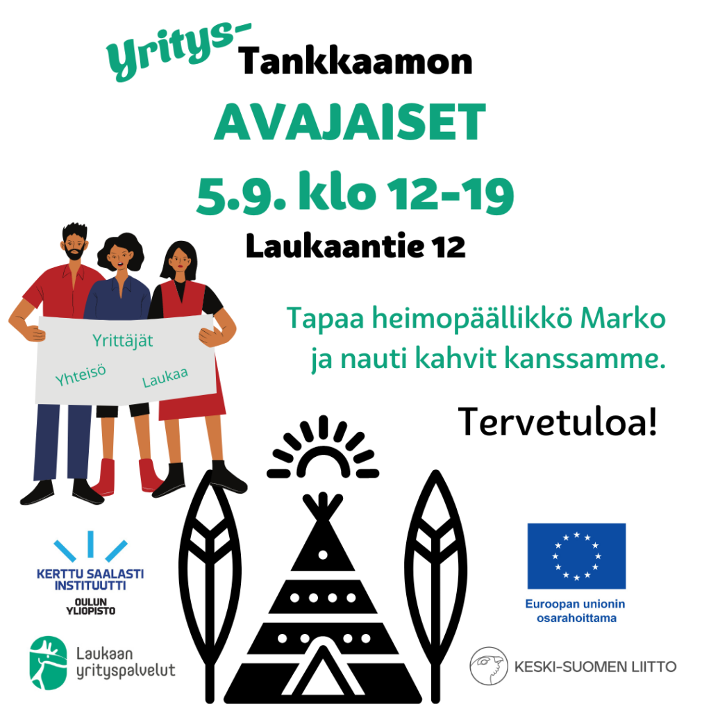 Yritystankkaamo avajaiset 5.9. klo 12-19